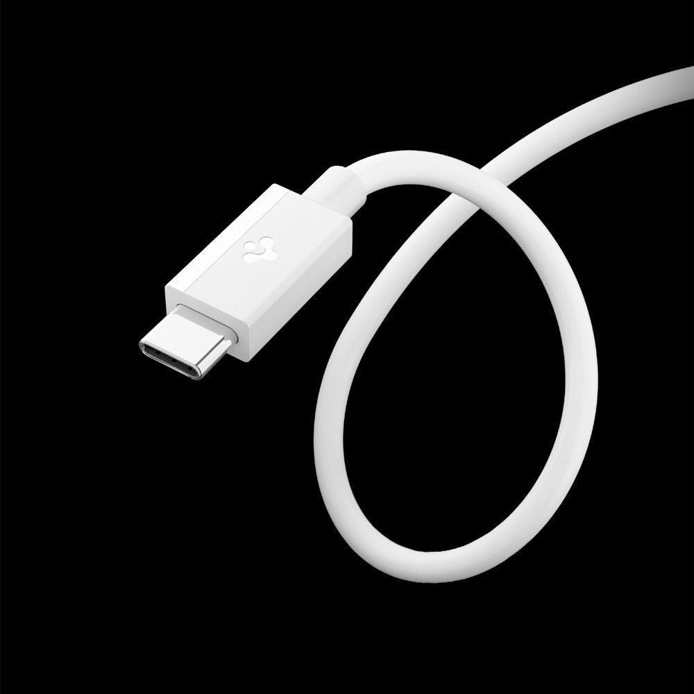 Data- og opladningskabel USB-A - USB-C Spigen Essential, 60W, 2m, Hvid ACA08716