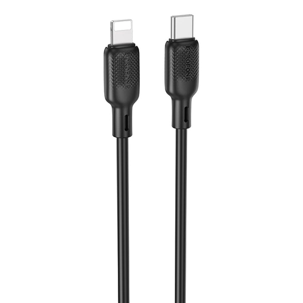 Data- og opladningskabel USB-C - Lightning Borofone BX113 Lenny, 27W, 2m, Sort