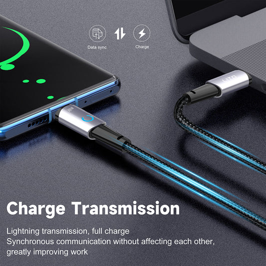 Data- og opladningskabel USB-C - Lightning Lito LD10CL, 30W, 1m, Sort