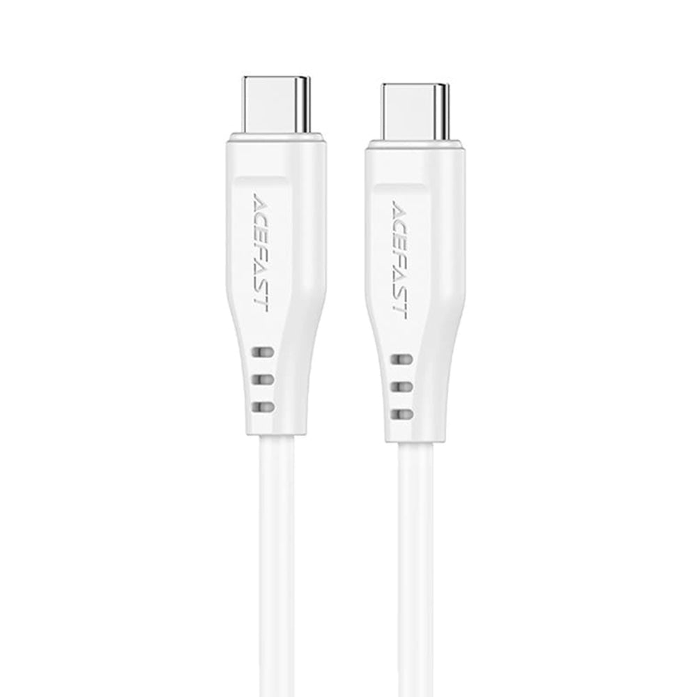 Data- og opladningskabel USB-C - USB-C Acefast C3-03, 60W, 1,2m, Hvid