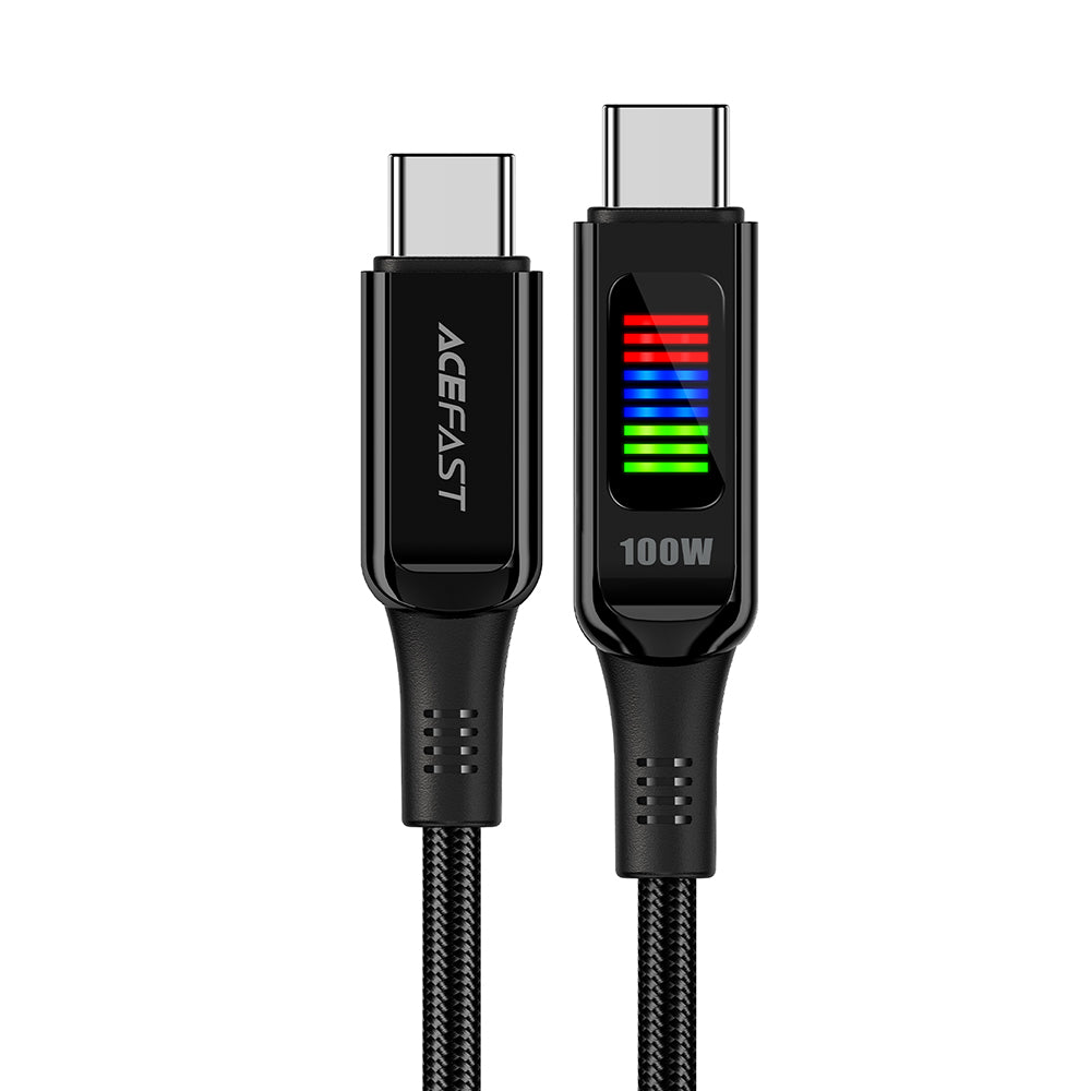 Data- og opladningskabel USB-C - USB-C Acefast C7-03, 100W, 1,2m, Sort