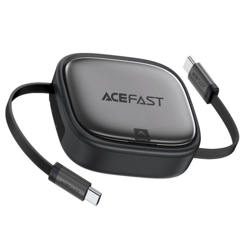 Data- og opladningskabel USB-C - USB-C Acefast Travel J3, 60W, 0.95m, Sort