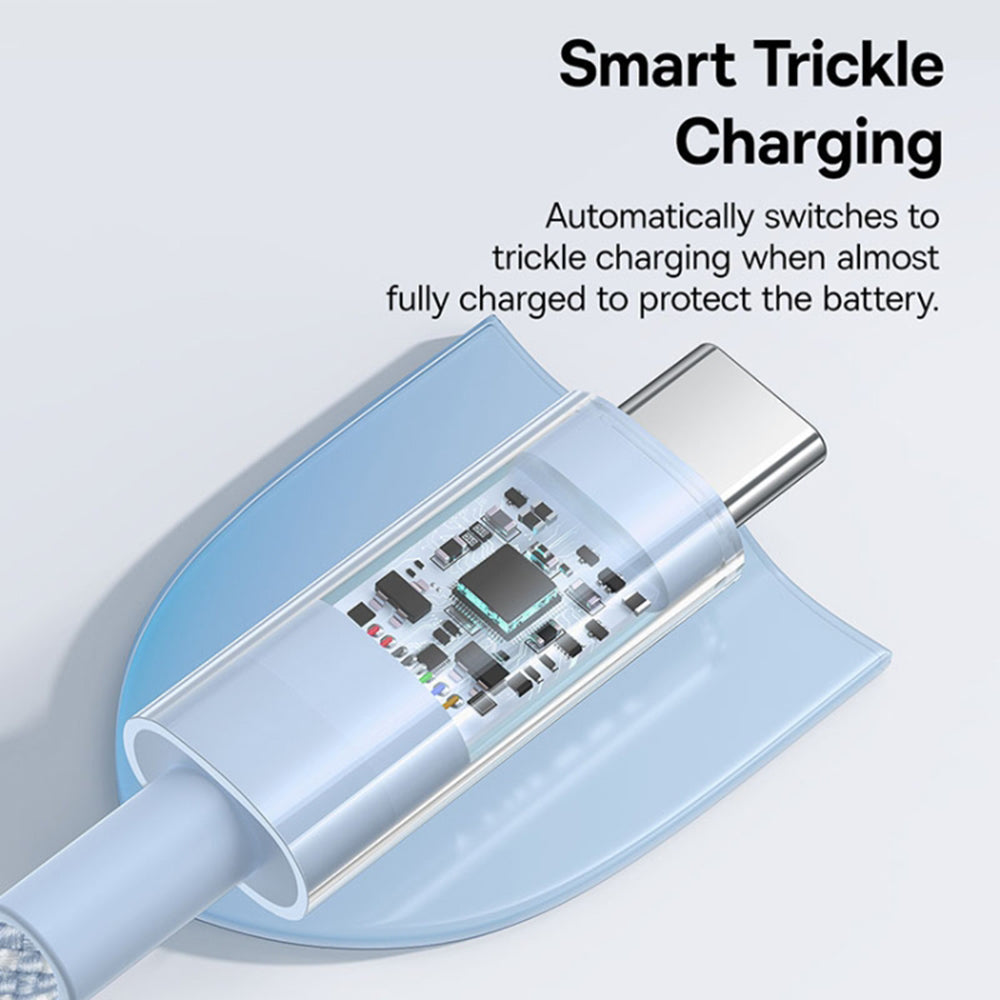 Data- og opladningskabel USB-C - USB-C Baseus Gem, 100W, 2m, Blå P10373000311-01