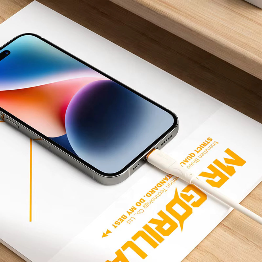 Data- og opladningskabel USB-C - USB-C Blueo Ape Legend, 100W, 1,5m, Orange