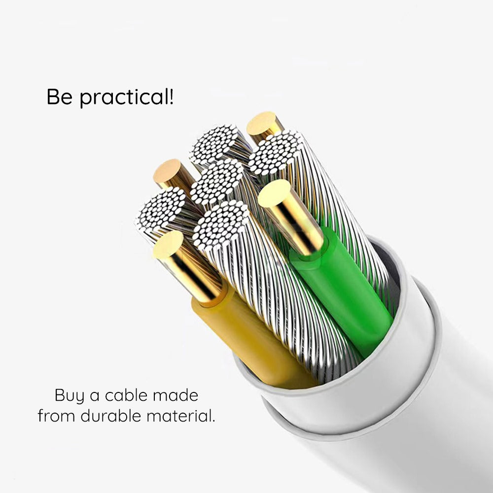 Data- og opladningskabel USB-C - USB-C Borofone BX110 Beneficio, 60W, 1m, Hvid