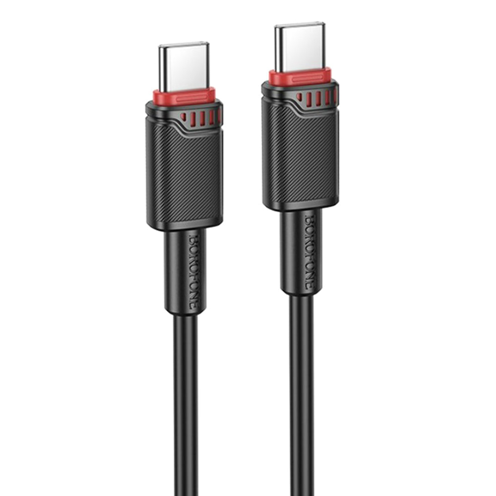 Data- og opladningskabel USB-C - USB-C Borofone BX110 Beneficio, 60W, 1m, Sort