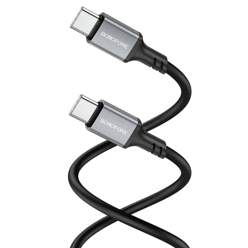 USB-C Data- og Opladningskabel - USB-C Borofone BX83, 60W, 1m, Sort
