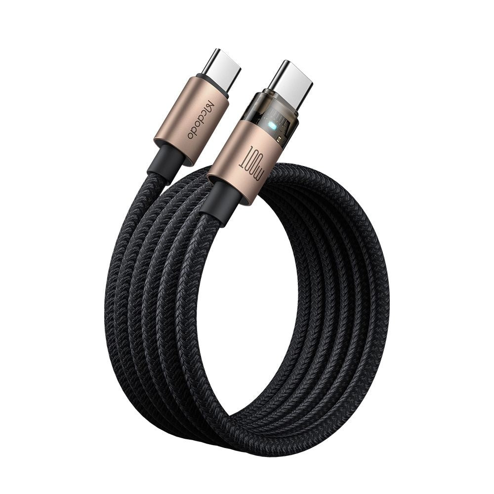 USB-C Data og Opladningskabel - USB-C McDodo CA-5581, 100W, 1.2m, Guld