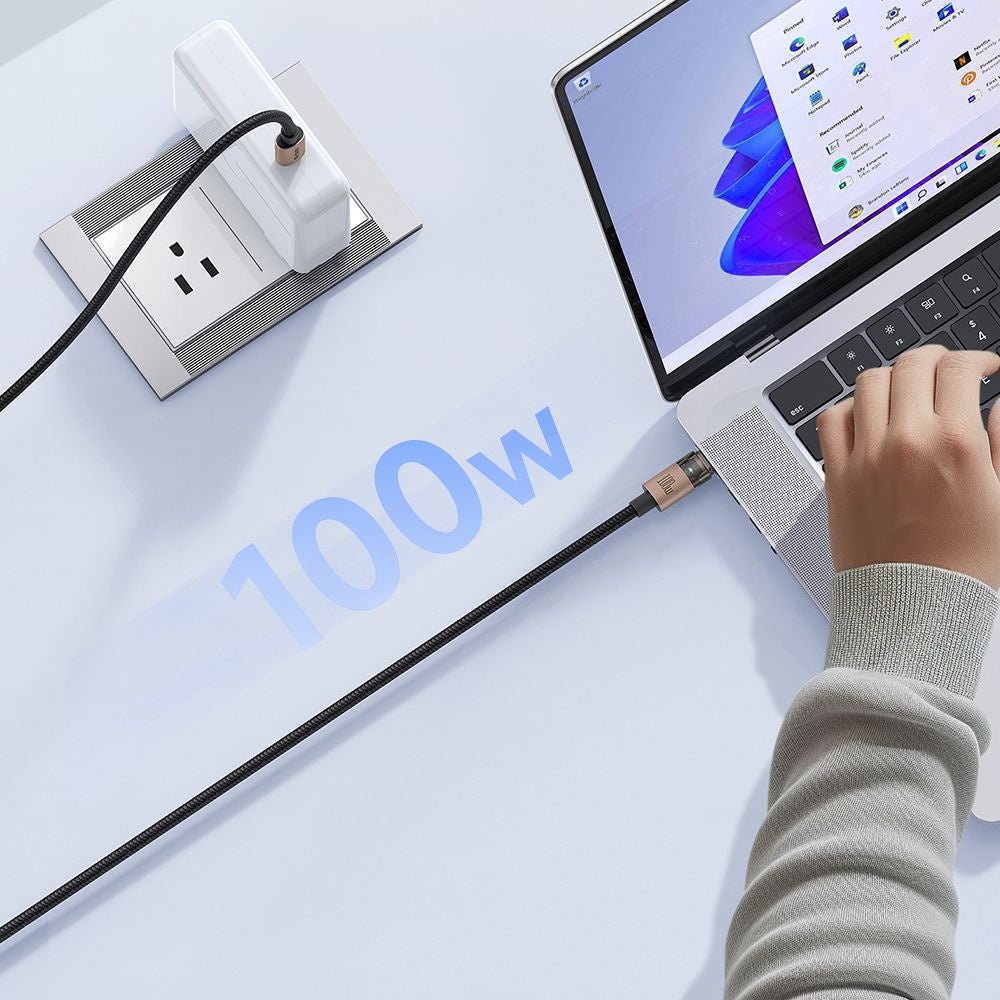 USB-C Data og Opladningskabel - USB-C McDodo CA-5581, 100W, 1.2m, Guld