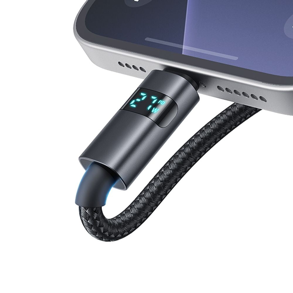 Data- og opladningskabel USB-C - USB-C McDodo CA-5610 Display, 100W, 1.2m, Sort