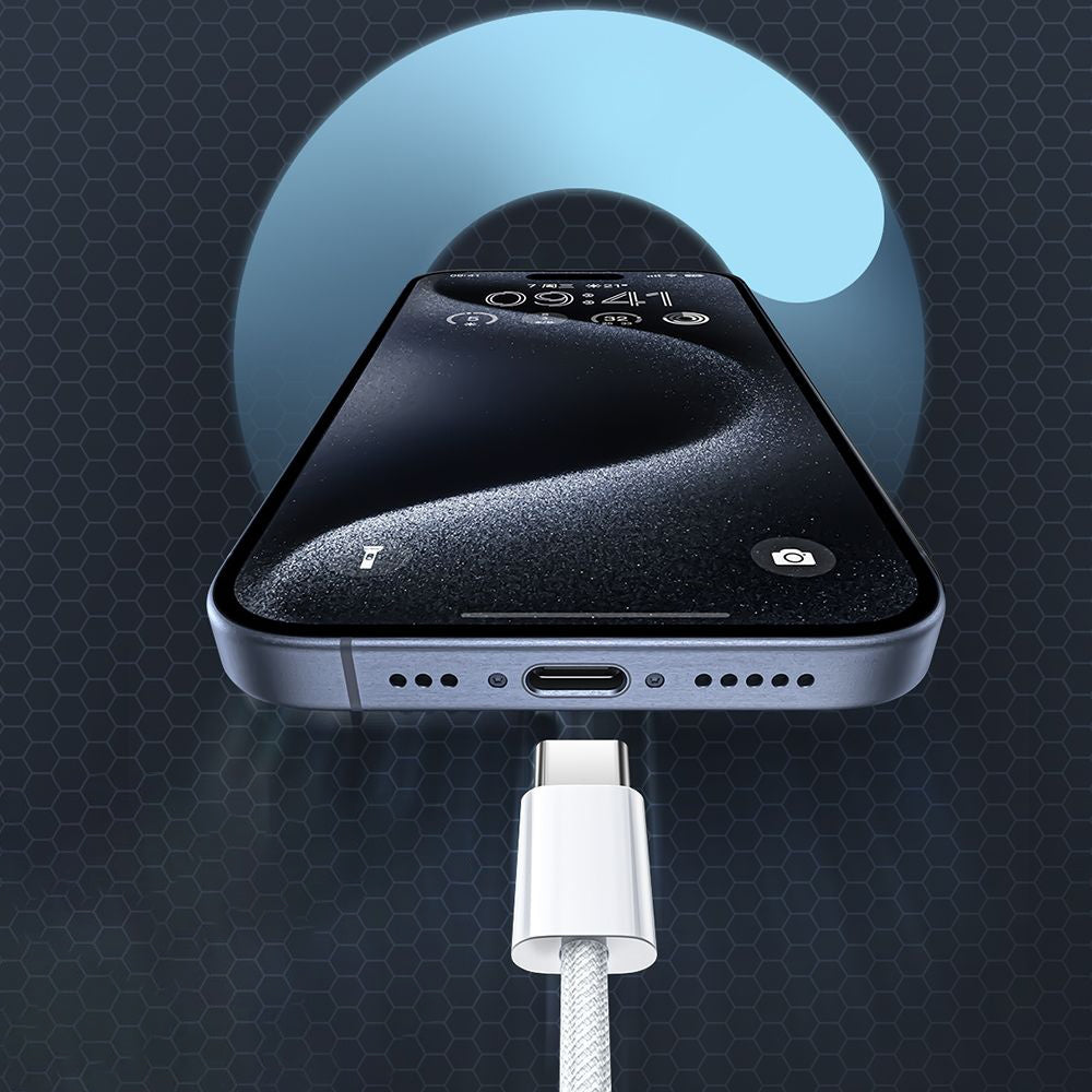 Data- og opladningskabel USB-C - USB-C McDodo CA-5690, 60W, 1m, Hvid