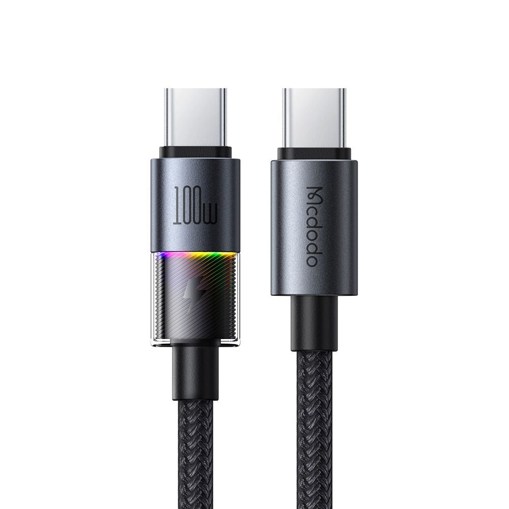 Data- og opladningskabel USB-C - USB-C McDodo CA-8200 Colorful, 100W, 1.2m, Sort