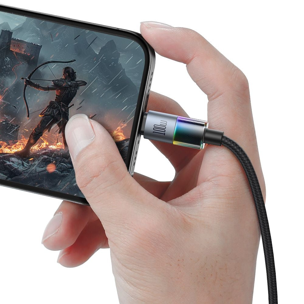 Data- og opladningskabel USB-C - USB-C McDodo CA-8200 Colorful, 100W, 1.2m, Sort