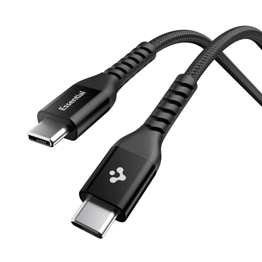 Data- og opladningskabel USB-C - USB-C Spigen EB10010CCA, 100W, 1m, Sort ACA11103