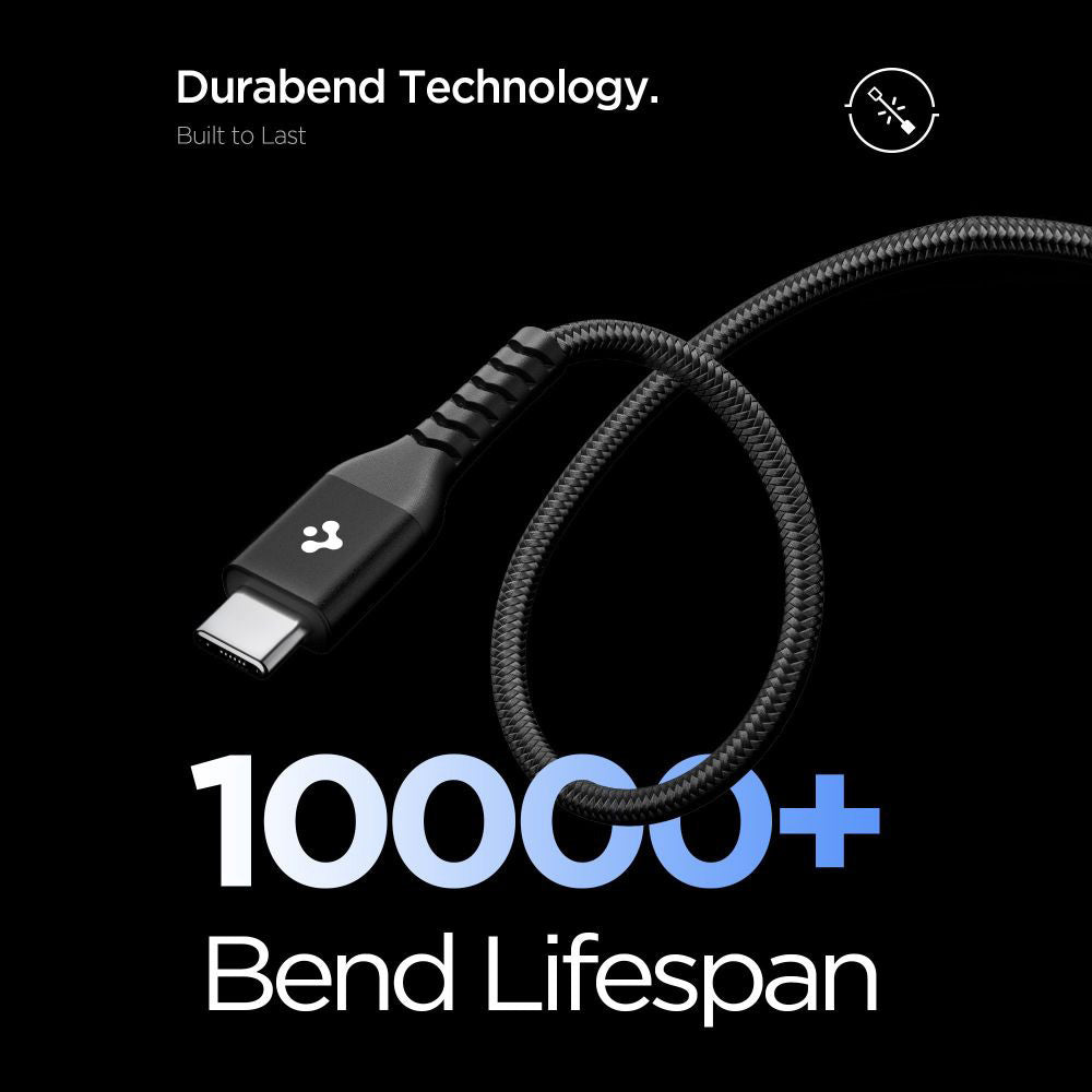 Data- og opladningskabel USB-C - USB-C Spigen EB10010CCA, 100W, 1m, Sort ACA11103