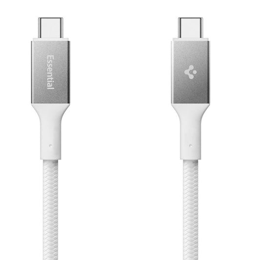 Data- og opladningskabel USB-C - USB-C Spigen EB10015CC, 100W, 1.5m, Hvid ACA10420