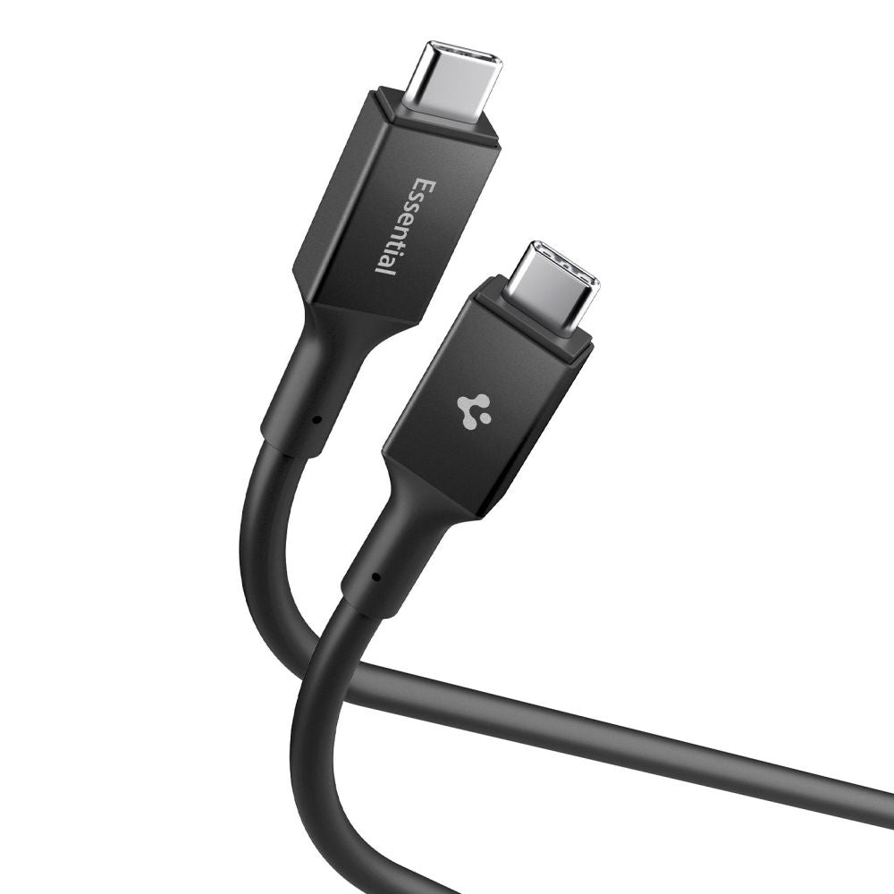 Data- og opladningskabel USB-C - USB-C Spigen EB24015CC, 240W, 1.5m, Sort ACA10423