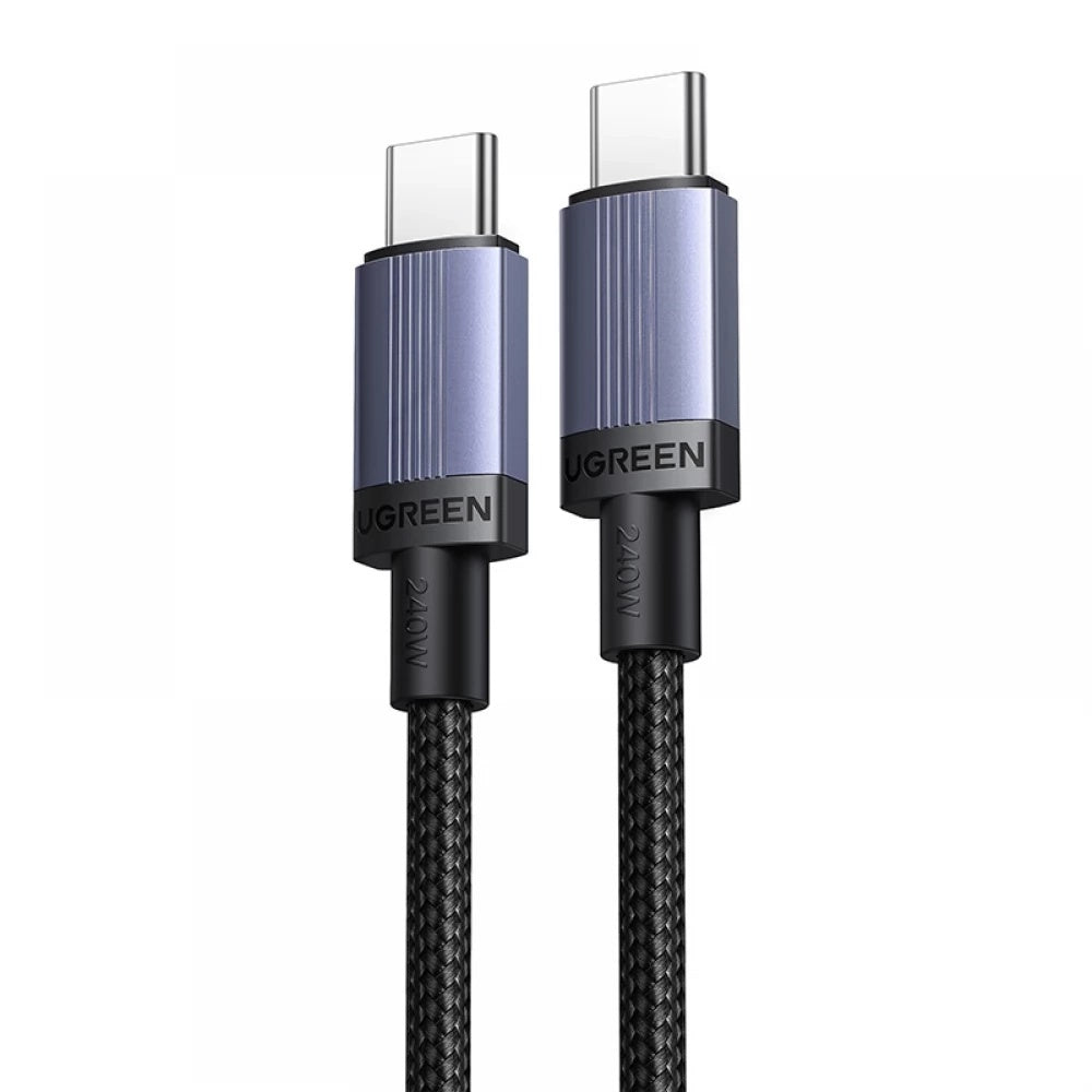 Data- og opladningskabel USB-C - USB-C UGREEN L532, 240W, 0,5m, Grå