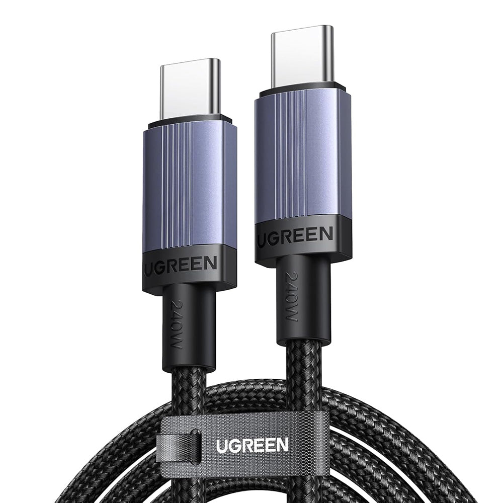 Data- og opladningskabel USB-C - USB-C UGREEN L532, 240W, 2m, Grå