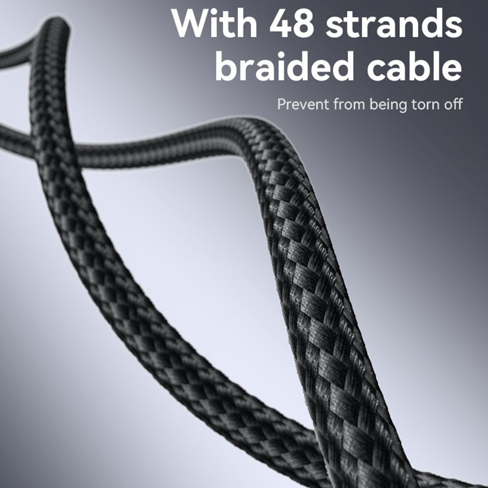 USB-C Data and Charging Cable - USB-C Yesido CA185, 240W, 1.2m, Black