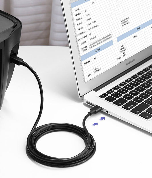 Printer kabel UGREEN US135, USB-A - USB-B, 1.5m, Sort