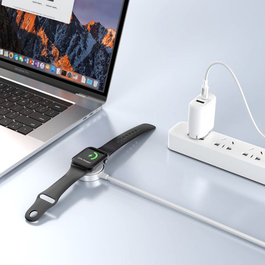 Trådløs Oplader Tech-Protect MC02 Ultraboost til Apple Watch Series, USB-A, Hvid