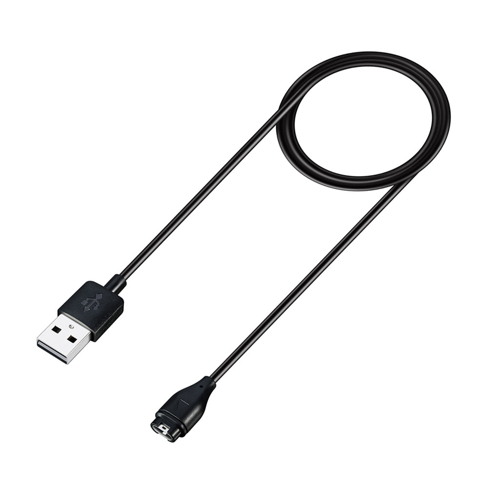 Techsuit TGC1 opladerkabel til Garmin Watch Fenix / vivoactive-serien, USB-A, Sort