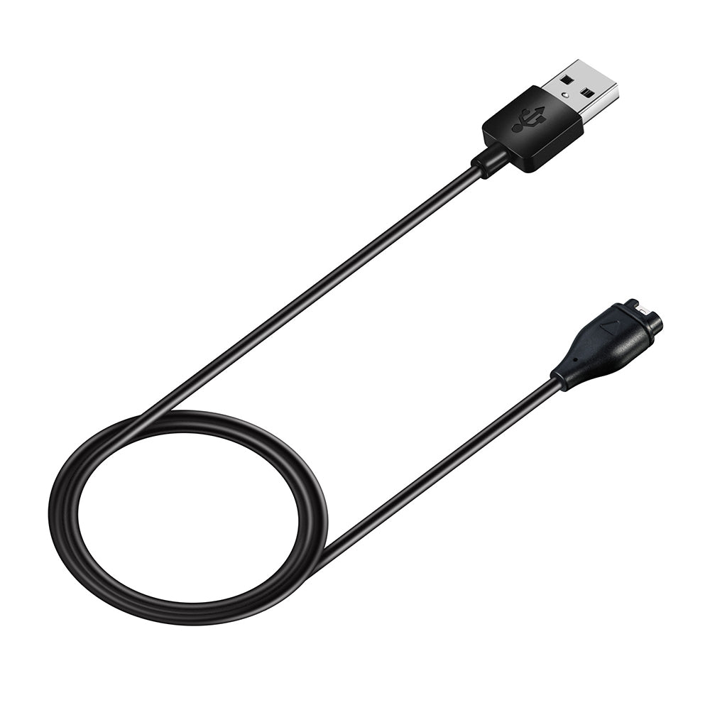 Techsuit TGC1 opladerkabel til Garmin Watch Fenix / vivoactive-serien, USB-A, Sort