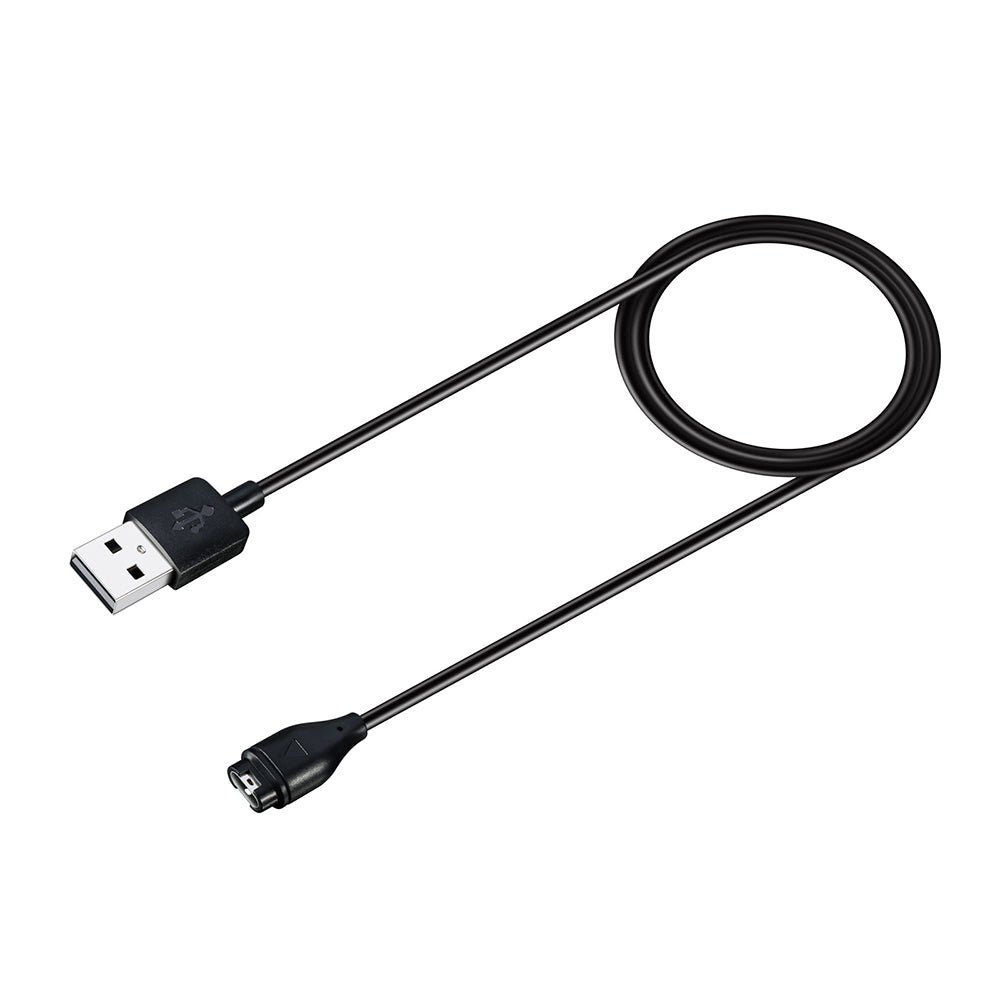 Techsuit TGC1 opladerkabel til Garmin Watch Fenix / vivoactive-serien, USB-A, Sort
