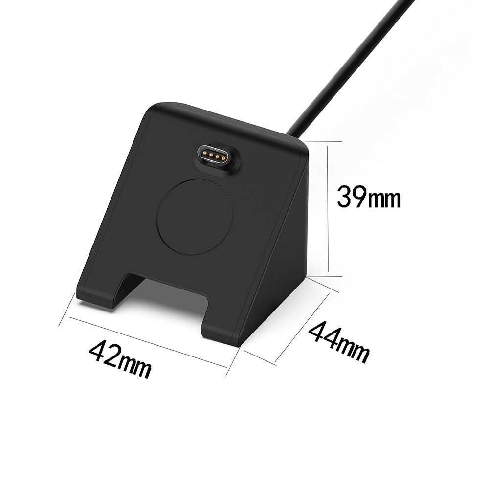 Techsuit TGC3 opladerkabel til Garmin Fenix 5 Plus / 7X / 6X / 6 / 5, USB-A, Sort
