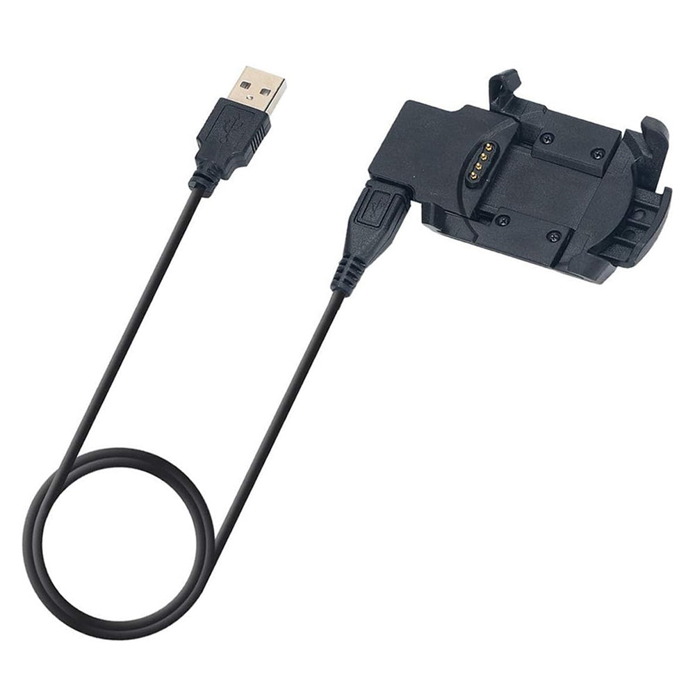 Techsuit TGC5 opladerkabel til Garmin Fenix 3 Sapphire / 3 HR / 3, USB-A, Sort