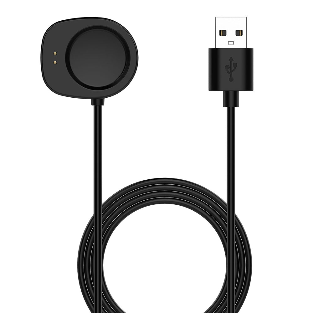 Techsuit THA4 opladerkabel til Amazfit T-Rex 3 / Balance, USB-A, Sort