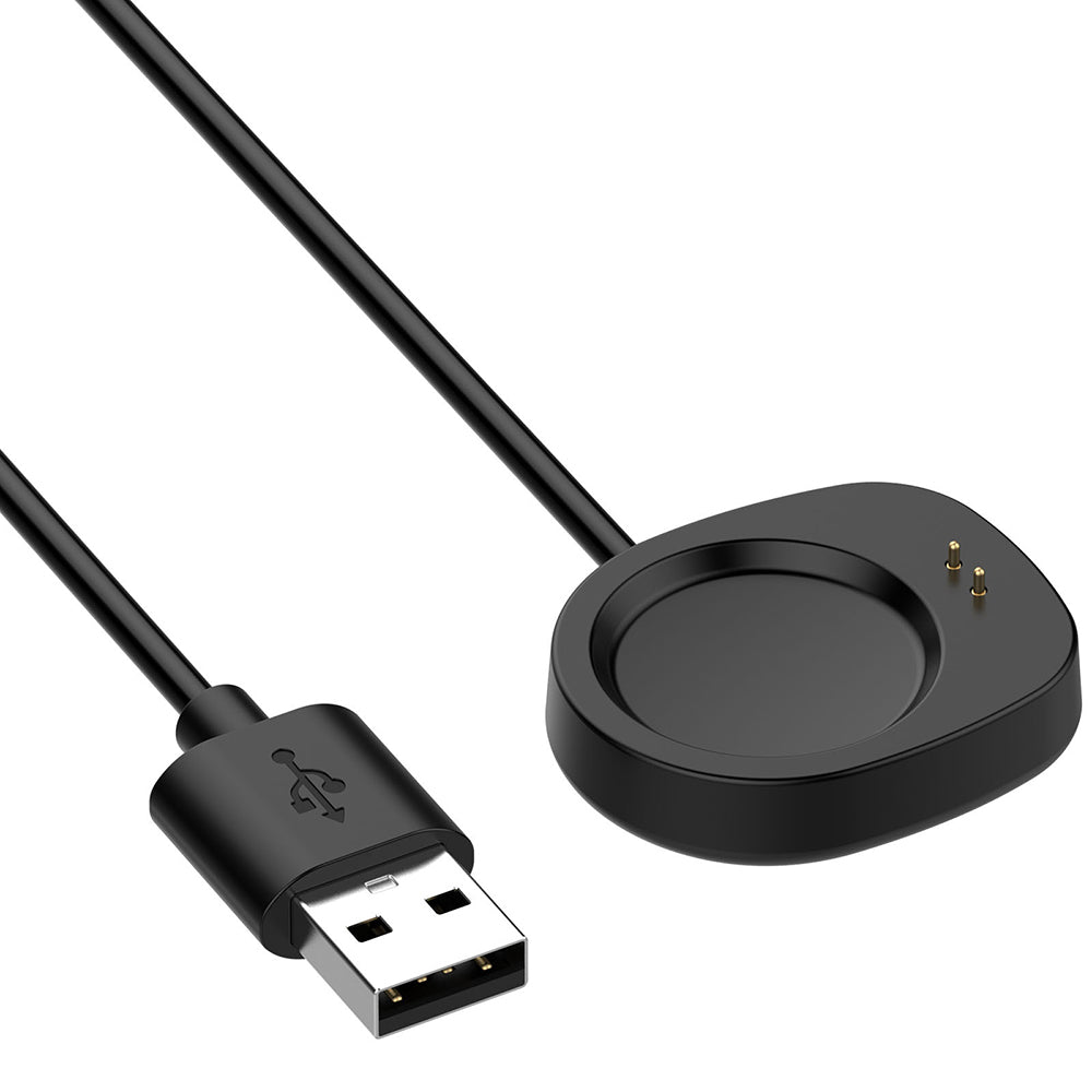 Techsuit THA4 opladerkabel til Amazfit T-Rex 3 / Balance, USB-A, Sort