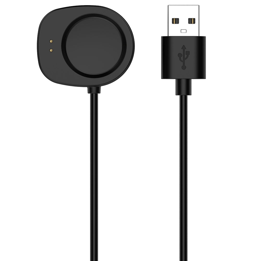 Techsuit THA4 opladerkabel til Amazfit T-Rex 3 / Balance, USB-A, Sort