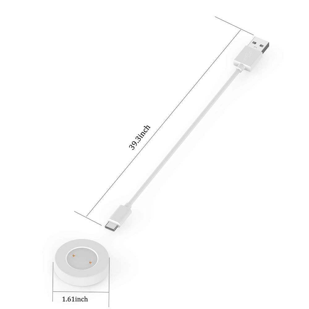 Techsuit THC3 Opladerkabel til Honor Watch / Huawei Watch Series, USB-A, Hvid
