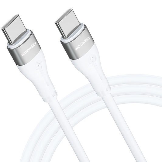 USB-C-opladerkabel - USB-C WZK WSTCC1, 65W, 1m, hvid