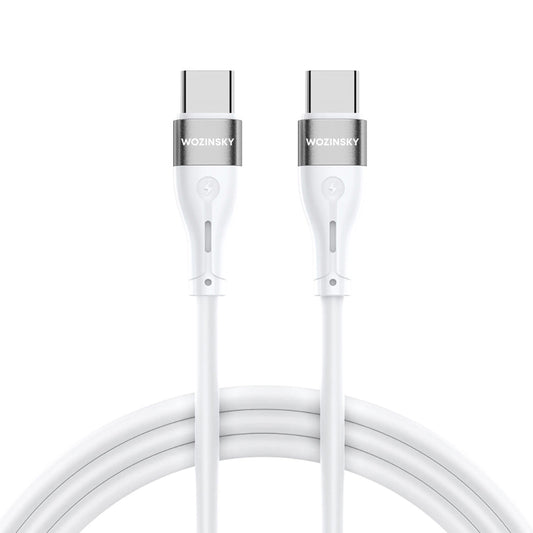 USB-C-opladerkabel - USB-C WZK WSTCC2, 65W, 2m, hvid