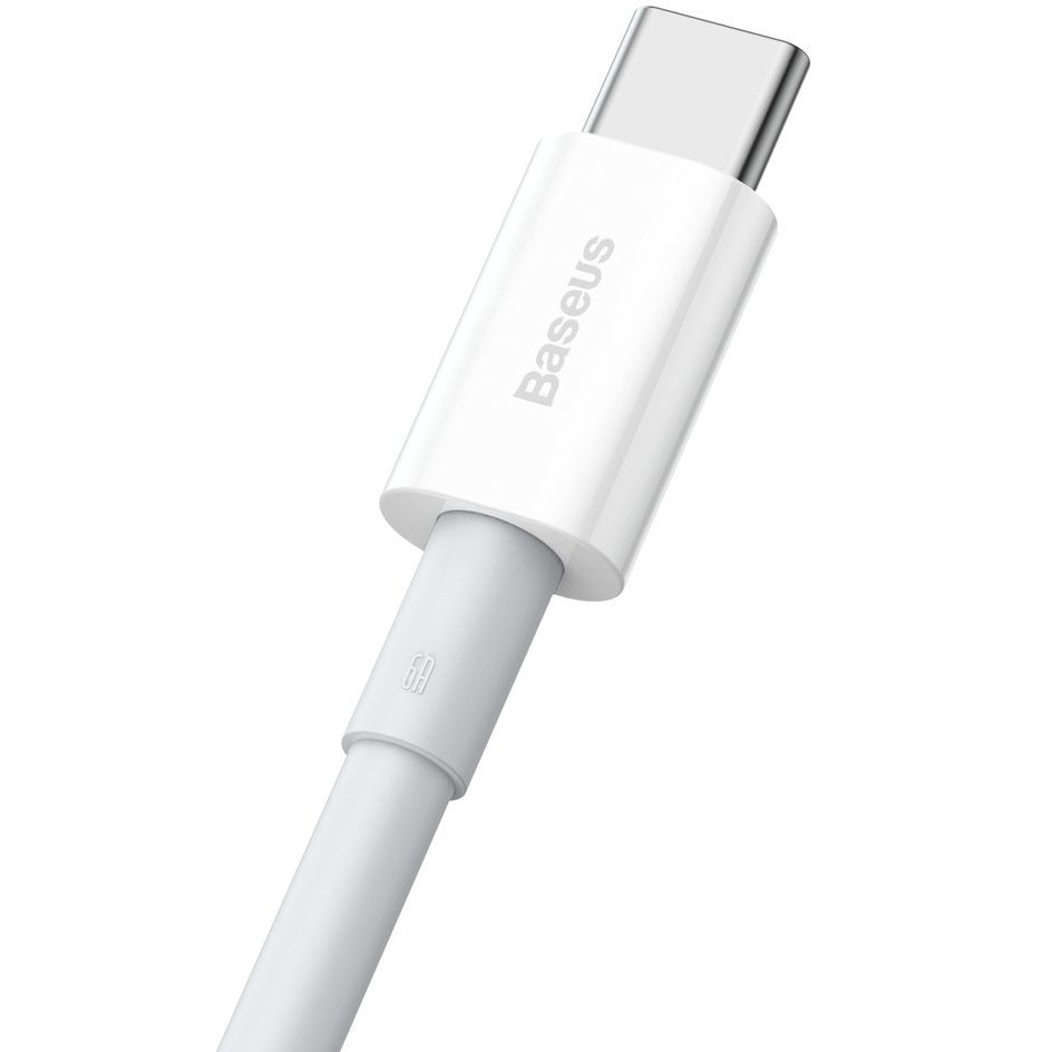 Data- og opladningskabel USB-A - USB-C Baseus Superior Series, 66W, 1m, hvid CATYS-02