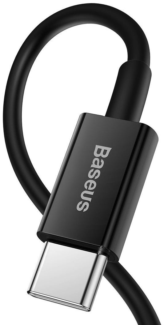 Data- og opladningskabel USB-C - Lightning Baseus Superior Series, 20W, 2m, sort CATLYS-C01