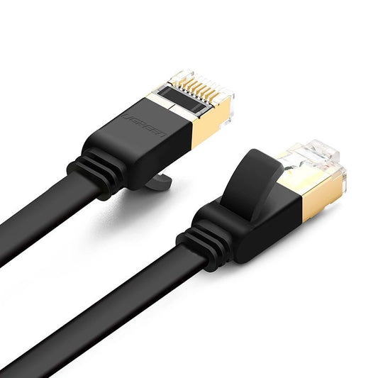 Netværkskabel UGREEN NW106 Fladt, UTP, Cat7, 3m, Sort