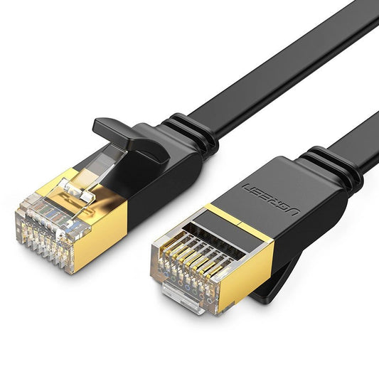 Netværkskabel UGREEN NW106 Fladt, UTP, Cat7, 3m, Sort