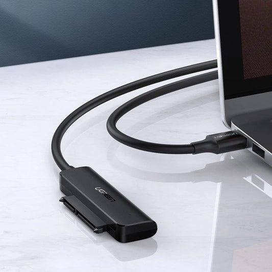 Kabel UGREEN CM321, USB-A 3.0 - SATA 2,5 tommer, 0,5 m, sort