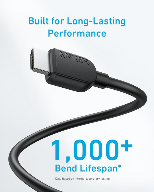 Anker Video Kabel, HDMI - HDMI, 8K, 1.8m, Sort A8742011
