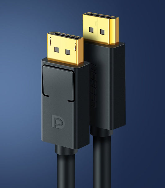 Videokabel UGREEN DP102, DisplayPort til DisplayPort, 4K, 1,5 m, sort