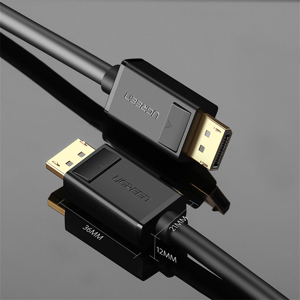 UGREEN DP102 Video Kabel, DisplayPort - DisplayPort, 4K, 2m, Sort