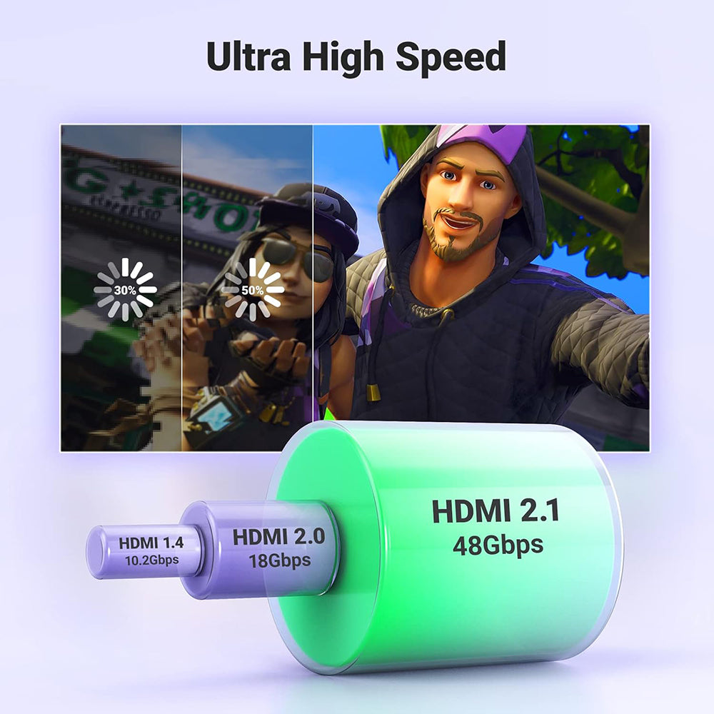 Ugreen HD140 (80405) Video Cable, HDMI - HDMI, 5m, Black