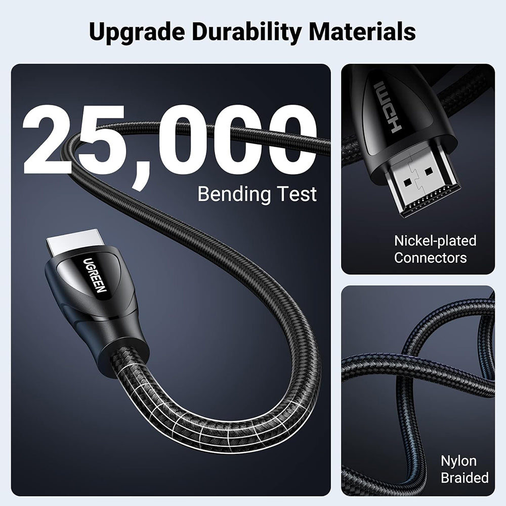 Ugreen HD140 (80405) Video Cable, HDMI - HDMI, 5m, Black