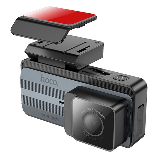 Bil Kamera Foran Bag HOCO DV12, 2K, Wi-Fi, GPS, Skærm 3.69 tommer