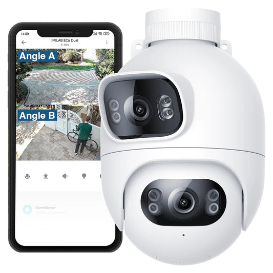 iMILAB Overvågningskamera iMILAB EC6 Dual, Wi-Fi, 2K, IP66, Udendørs CMSXJ68A