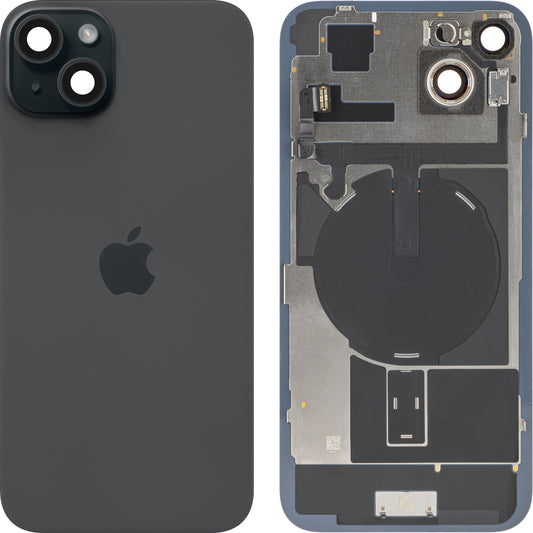 Apple iPhone 15 Plus batteridæksel, sort, Swap